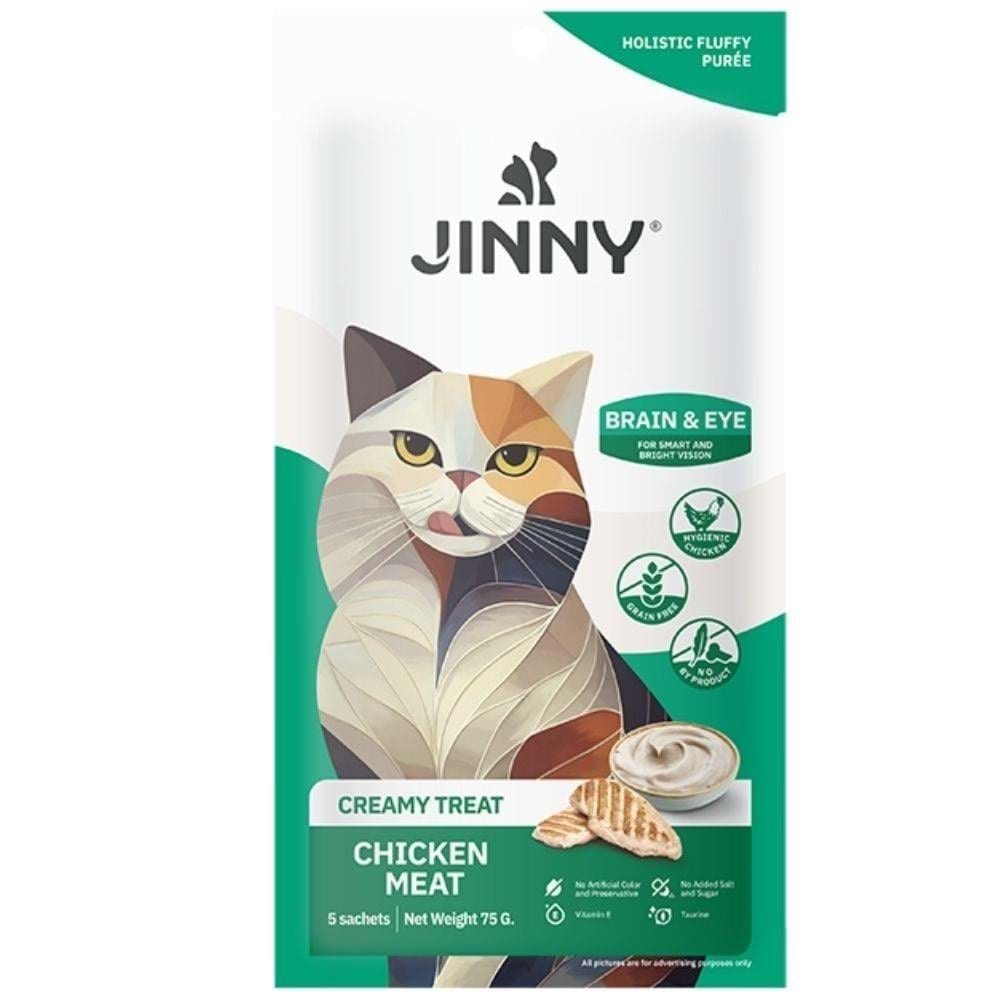 Jinny Creamy Tavuklu Kedi Sıvı Ödül Maması 5x15 gr