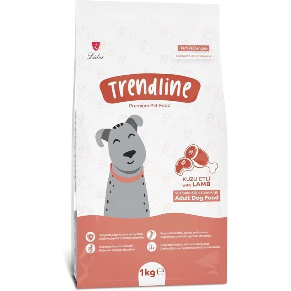 Trendline Kuzu Etli Yetişkin Kuru Köpek Maması 1 Kg