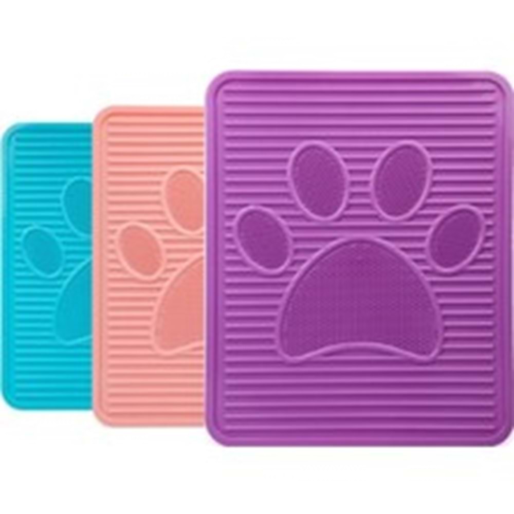 Evcil Hayvan Tuvalet Önü Paspası Silikon Mama Kum Matı