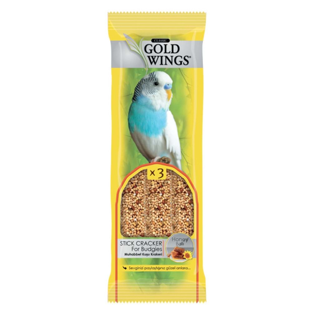 Gold Wings Classic Ballı Muhabbet Kuşu Krakeri (3'lü)