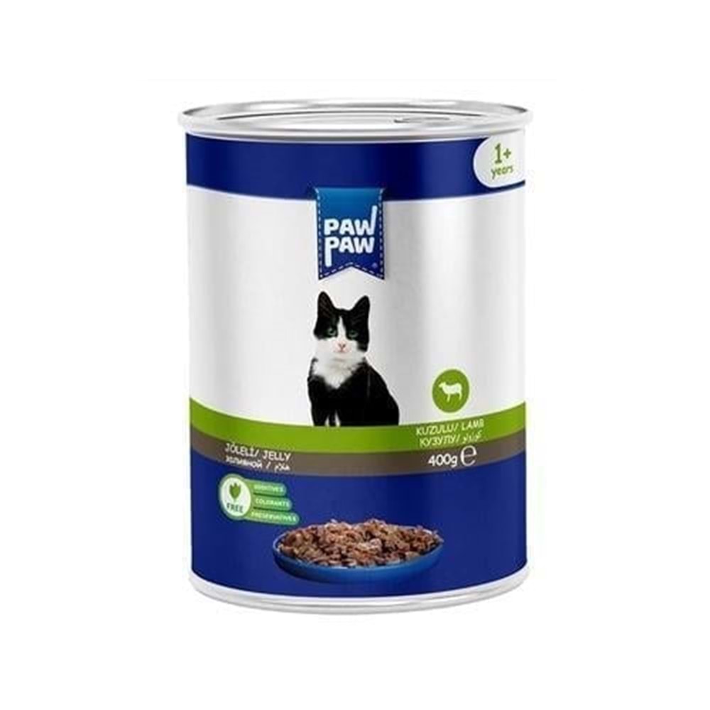 Paw Paw Jelly Kuzulu Yetişkin Kedi Konserve Maması 400 gr
