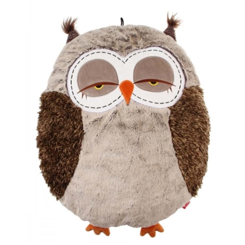 GiGwi Snoozy Friends Peluş Baykuş Kedi ve Köpek Yatağı 55x45cm