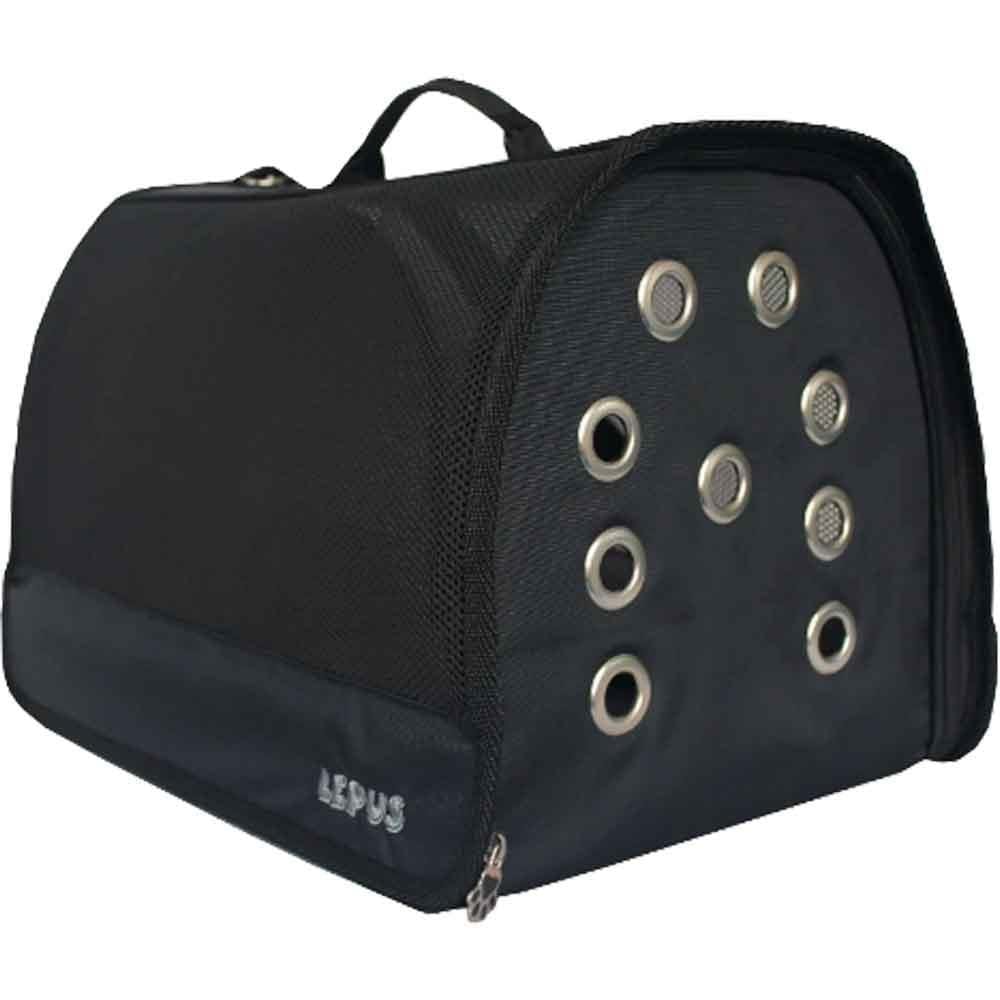 Lepus Mesh Bag Kedi Köpek Taşıma Çantası Siyah