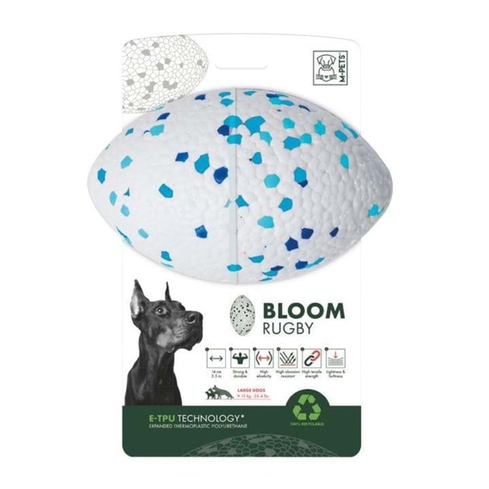 M-PETS BLOOM RUGBY PARÇALANMAZ RUGBY TOPU
