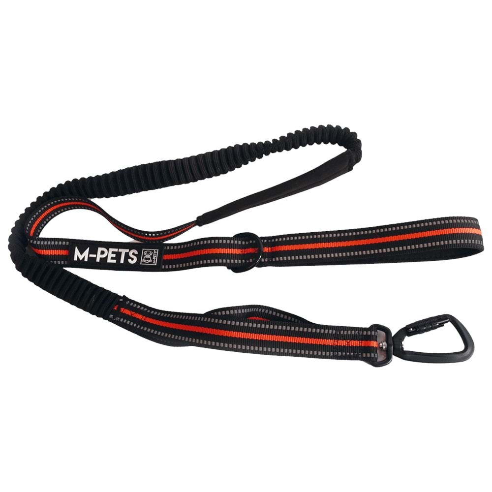 M-Pets Hiking Elastik Köpek Gezdirme Kayışı 200cm (Turuncu)