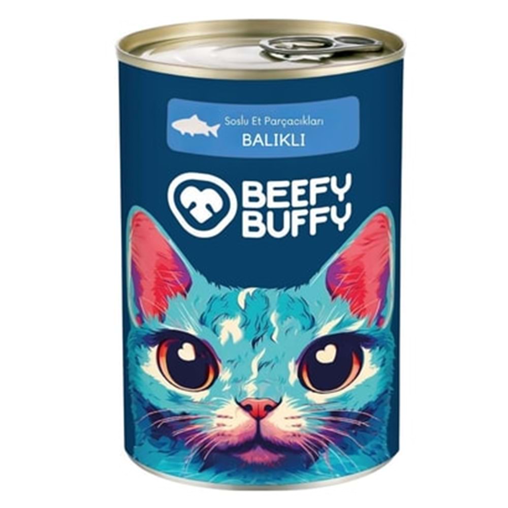 Beefy Buffy Yoğun Balık İçerikli Kedi Konservesi 415 Gr