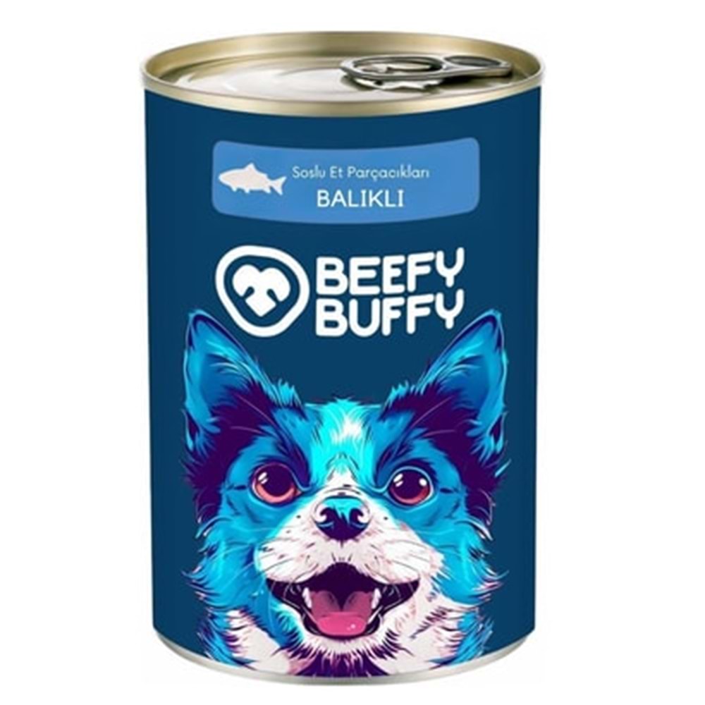 Beefy Buffy Yoğun Balık İçerikli Köpek Konservesi 415 Gr