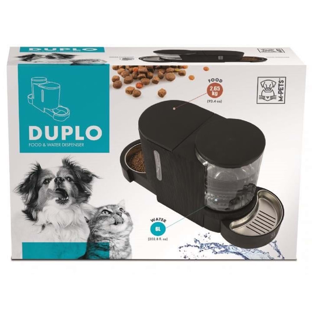 M-PETS DUPLO MAMA ve SU KABI HAZNELİ BLACK 6L/2,65KG