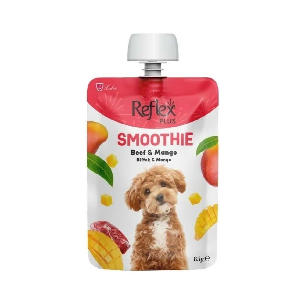 Reflex Plus Smoothie Biftekli ve Mangolu Sıvı Köpek Ödülü 85gr