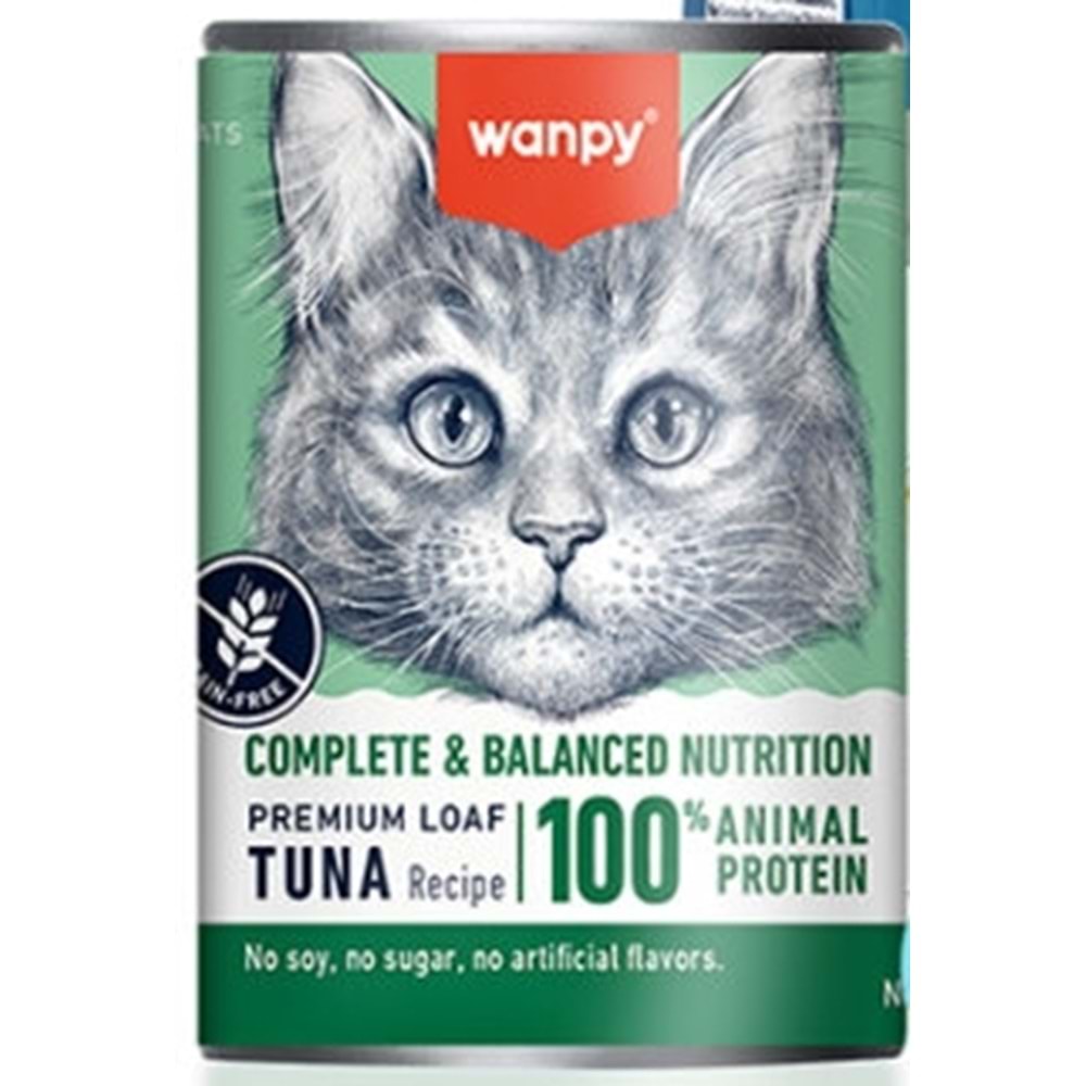 Wanpy Ton Balıklı Ezme Kedi Konservesi 375 gr