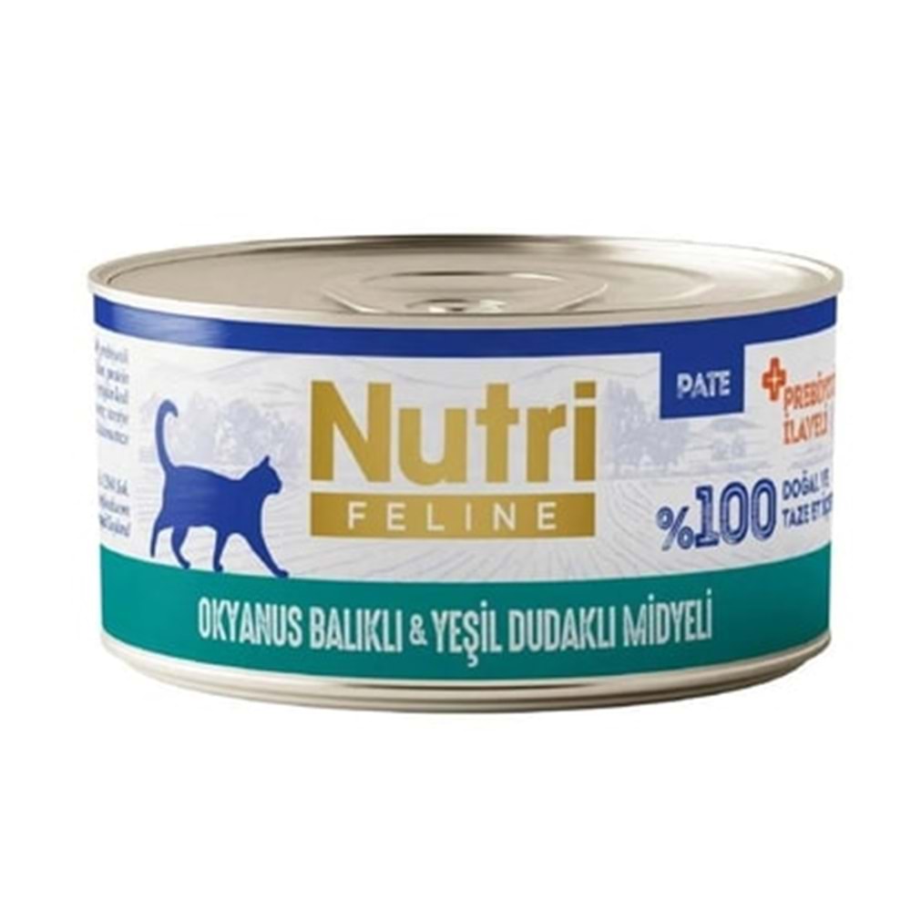 Nutri Feline Balıklı ve Midyeli Tahılsız Kedi Konservesi 70 Gr