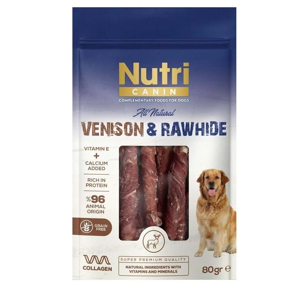 Nutri Canin Geyik Etli Sargılı Kemik 80 gr