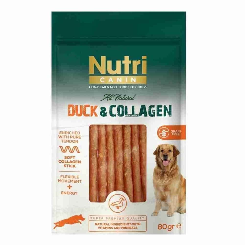 Nutri Canin Duck Collagen Stick Ördek Etli Köpek Ödülü 80 Gr