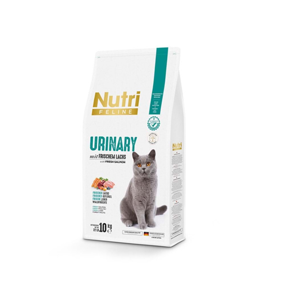 Nutri Feline Urinary Böbrek Sağlığı Destekleyici Somonlu Düşük Tahıllı Yetişkin Kedi Maması 10kg