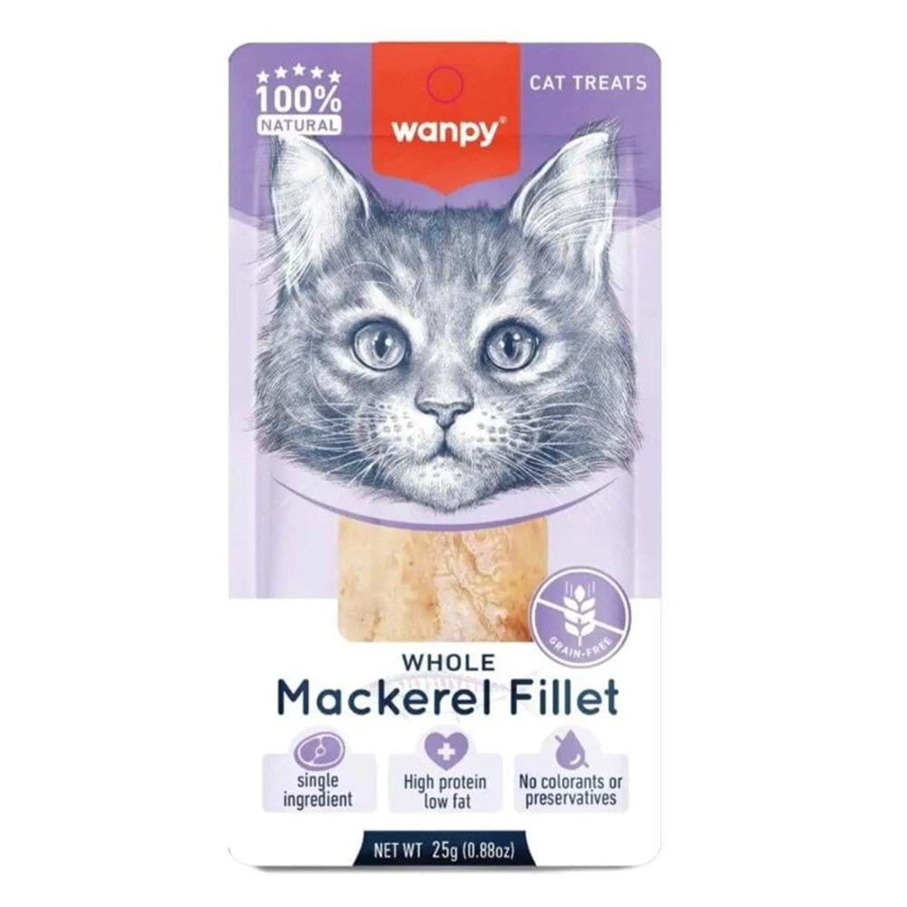 Wanpy Uskumru Fileto 25g Kedi Ödülü