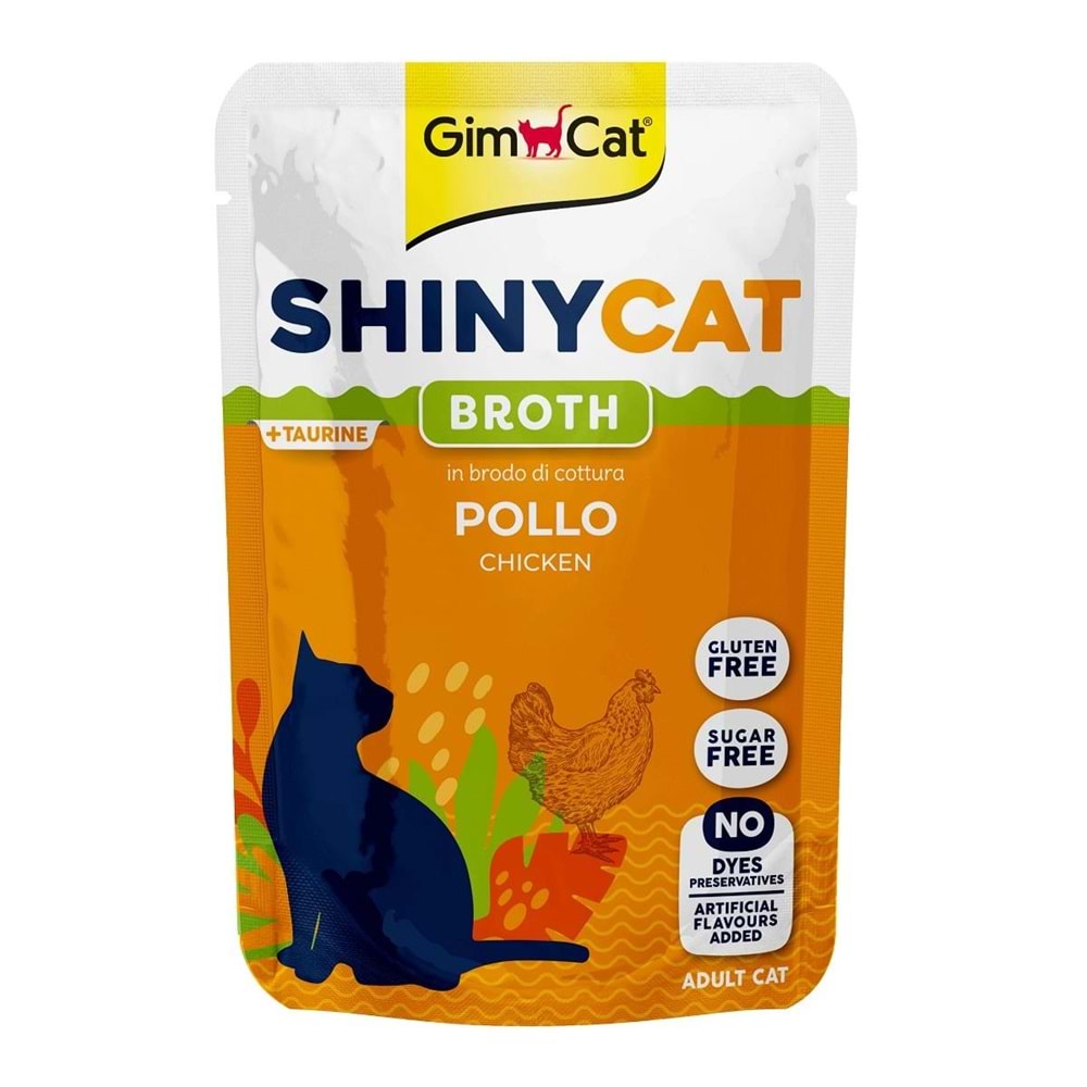 GimCat Shinycat Sos İçinde Tavuklu Yetişkin Kedi Konservesi 70gr
