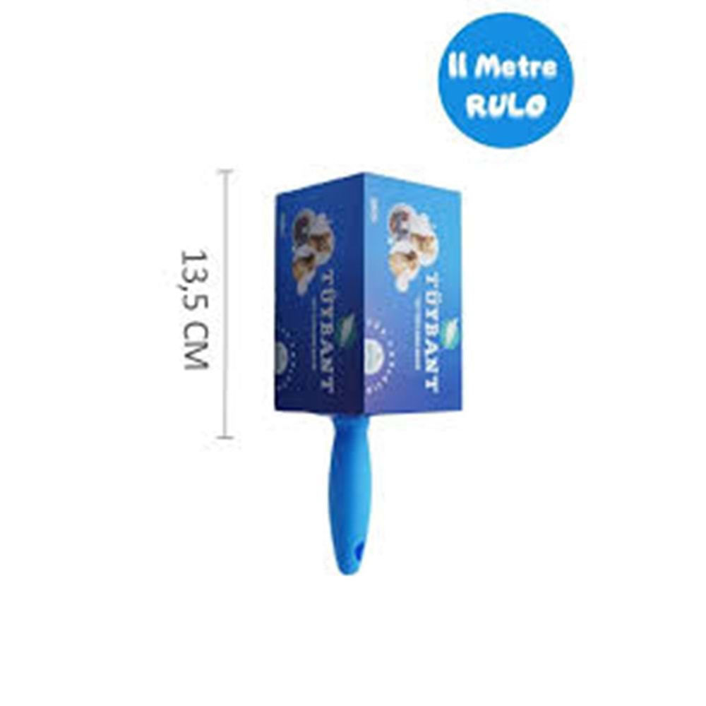 Tüybant Midi Tüy Toplayıcı Rulo Kedi Köpek Tüy Kıl Toz Toplama Rulosu