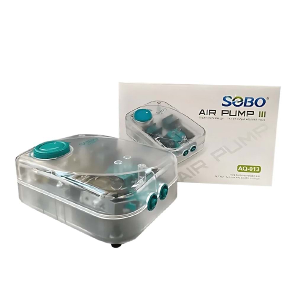 Sobo Hava Motoru Şeffaf Kasa 6W 2 x 4 Lt/Min