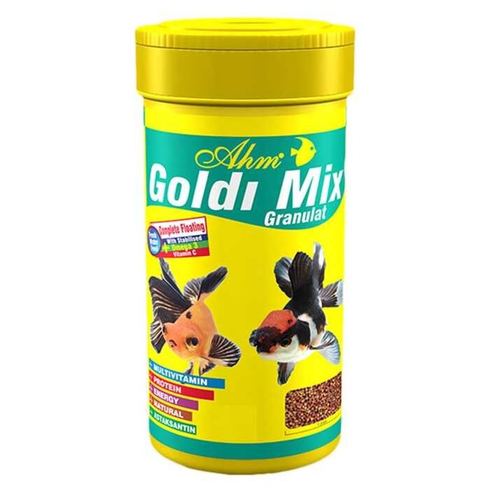 Ahm Goldi Mix Granulat Japon Balık Yemi 100 ML