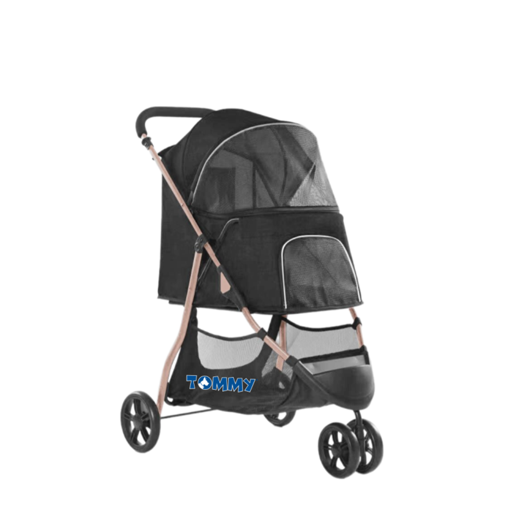 Tommy Evcil Hayvan Arabası Siyah 74.5*52.2*98cm Max 15kg