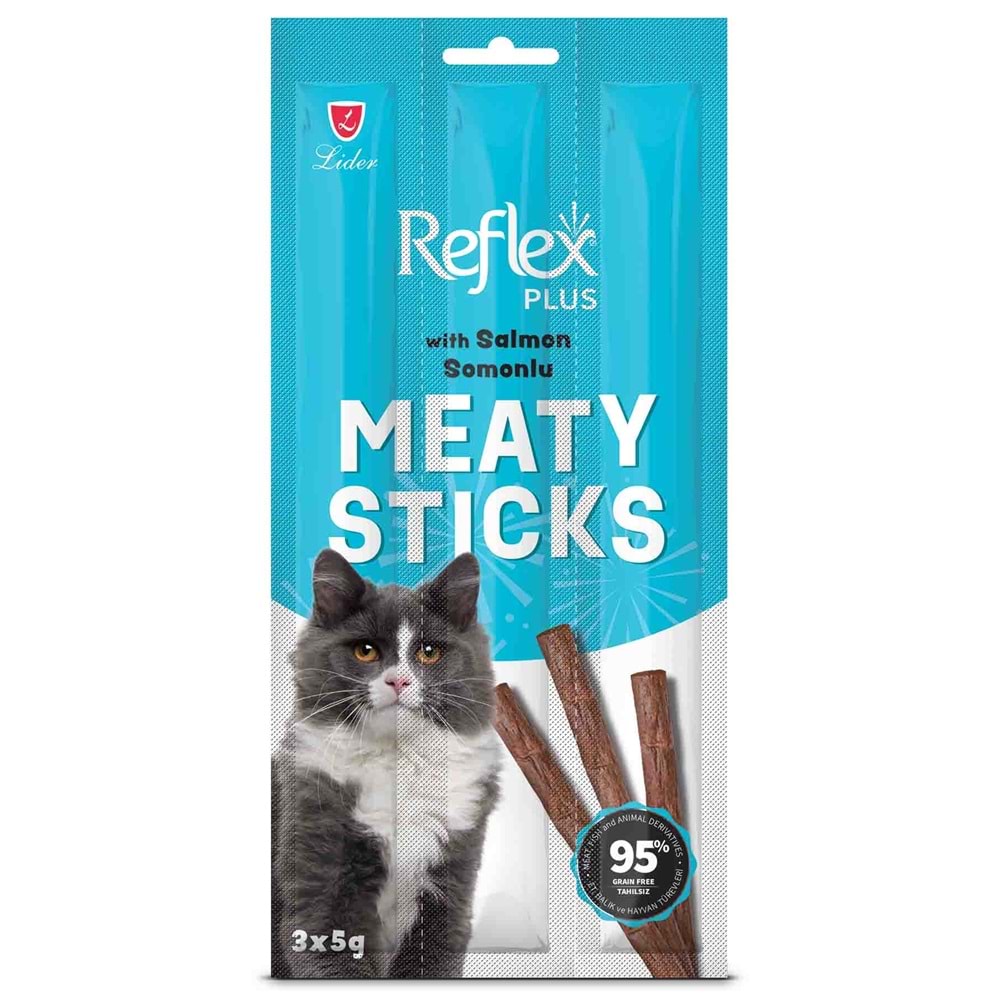 Reflex Plus Somonlu Yetişkin Kedi Ödül Çubuğu 3*5gr
