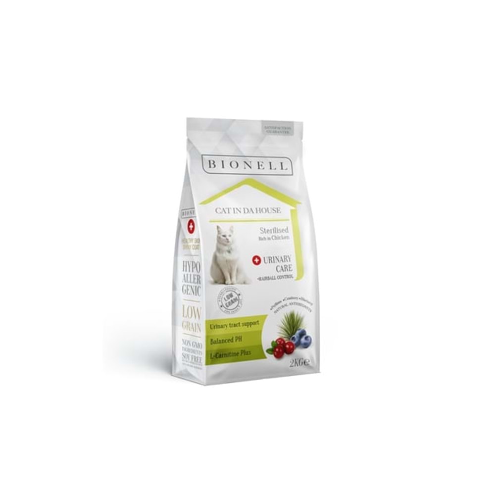 Bionell Sterilised Tavuklu Kedi Maması 2 Kg