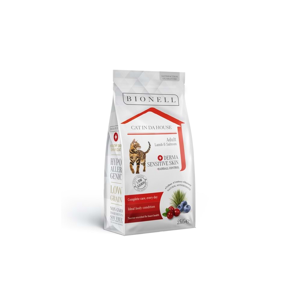 Bionell Adult Kuzu Etli ve Somonlu Kedi Maması 2 kg