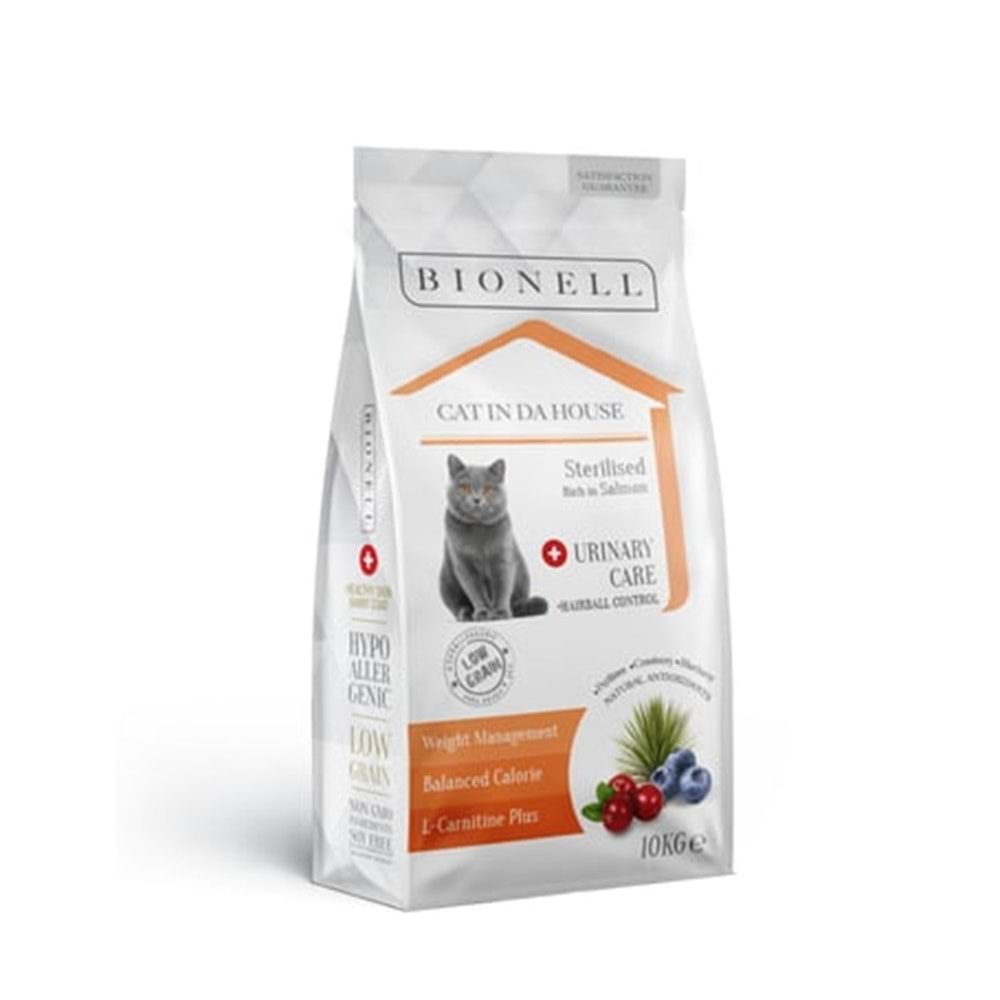 Bionell Sterilised Somonlu Kedi Maması 10 kg