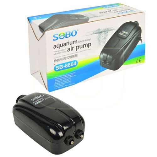 Sobo SB-8804 Çift Çıkışlı Hava Motoru 5W - 2 x 4 Lt/min