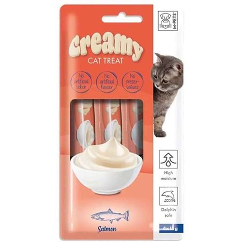 19038699 M-Pets Creamy Somon Balıklı Kedi Ödülü 4X15Gr