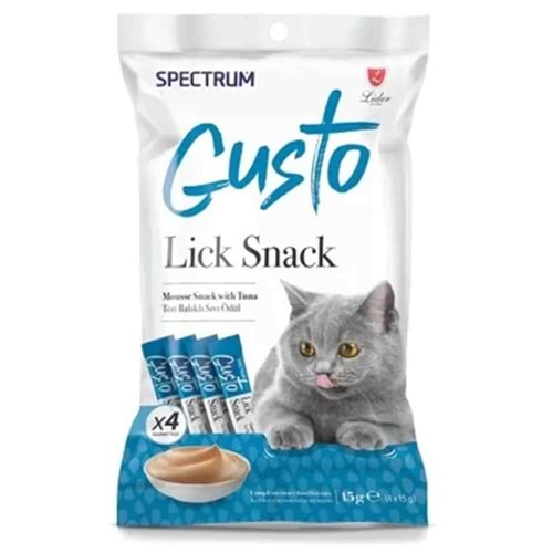 Spectrum Gusto Ton Balıklı Sıvı Kedi Ödül Maması 15Gr (4'Lü)