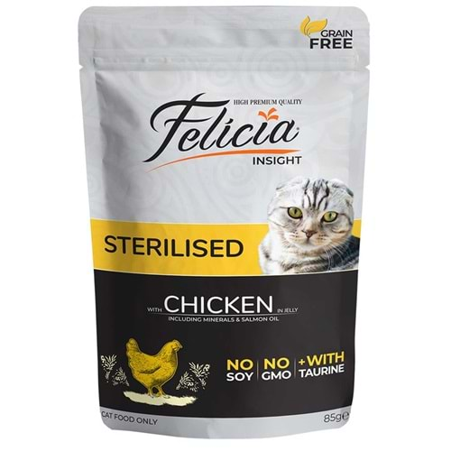 Felicia Tahılsız Tavuklu Kısırlaştırılmış Kedi Konservesi 85Gr