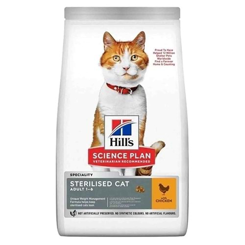 Hills Tavuklu Kısırlaştırılmış Kedi Maması 3Kg