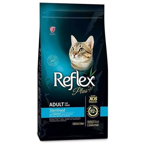 Reflex Plus Somonlu Kısırlaştırılmış Kedi Maması 1,5Kg +500Gr