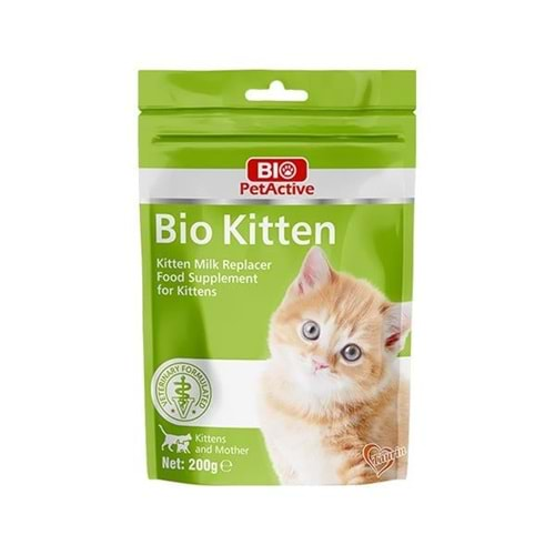 Bio Petactive Kitten Milk Yavru Kedi Süt Tozu 200Gr