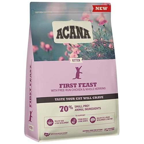 Acana First Feast Tavuk Ve Balıklı Yavru Kedi Maması 1,8Kg