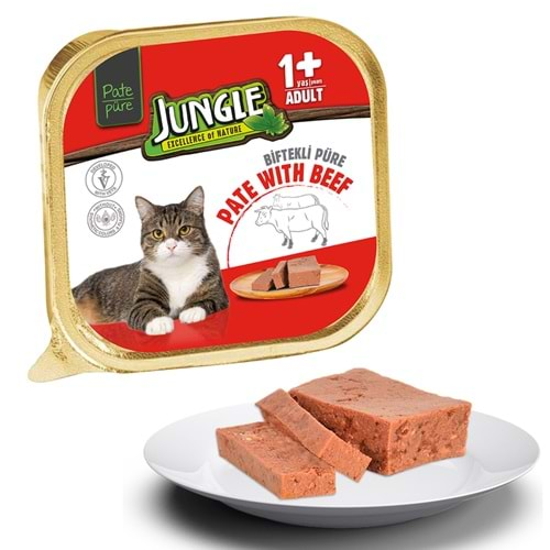 Jungle Dana Etli Ezme Yetişkin Kedi Konservesi 100Gr