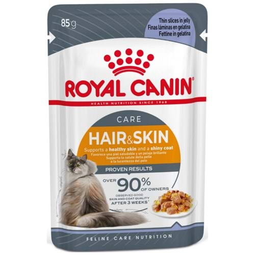 Royal Canin Hair & Skin Jöleli Kedi Konservesi 85Gr