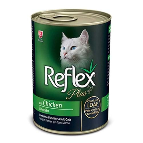 Reflex Plus Kıyılmış Tavuklu Yetişkin Kedi Konservesi 400Gr