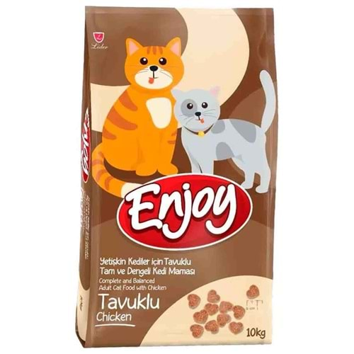 Enjoy Tavuklu Yetişkin Kedi Maması 10 Kg