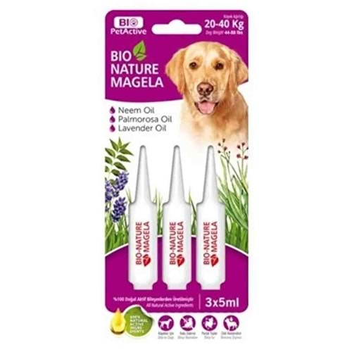 Bio Nature Köpek Tüy Ve Deri Bakım Damlası 5Ml-20-40Kg-Mor