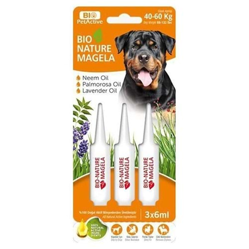 Bio Nature Köpek Tüy Ve Deri Bakım Damlası 6Ml-40-60Kg-Turuncu