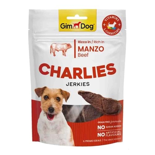 Gimdog Charlies Jerkies Sığır Etli Köpek Ödülü 70Gr