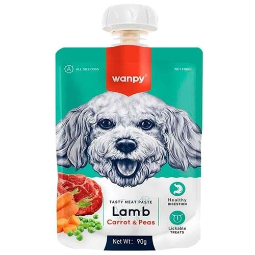 Wanpy Kuzulu Ve Havuçlu Taze Ezme Köpek Ödül Maması 90Gr