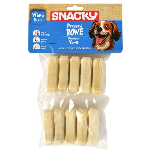 Snacky Beyaz Köpek Çiğneme Kemiği 5 Cm 10'Lu