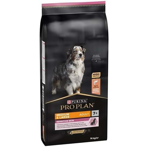 Pro Plan Somonlu Senior +7 Orta Ve Büyük Irk Yaşlı Köpek Maması 14Kg