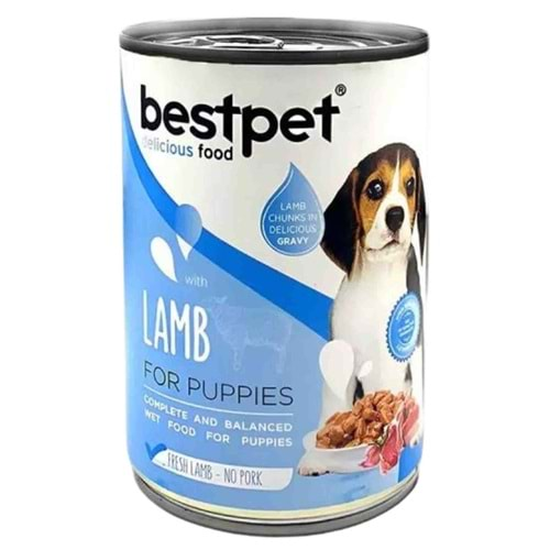 Bestpet Puppy Kuzu Etli Yavru Köpek Konservesi 415Gr