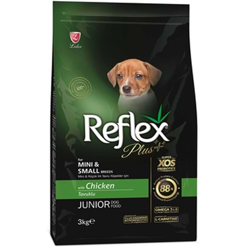 Reflex Plus Tavuklu Mini Ve Küçük Irk Yavru Köpek Maması 3Kg