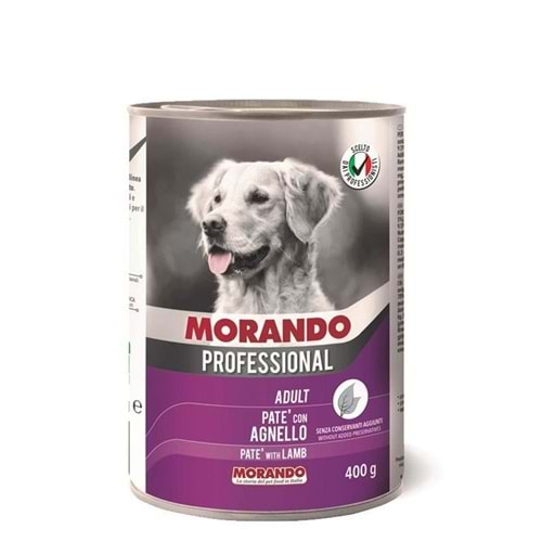 Morando Kuzu Etli Ezme Yetişkin Köpek Konservesi 400Gr