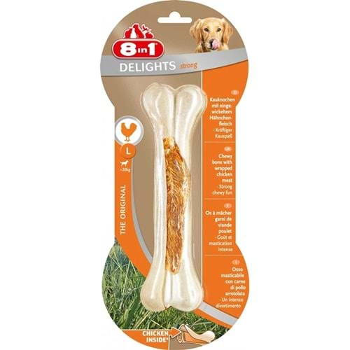 8in1 Delights Köpekler İçin Tavuklu Ağız Bakım Kemiği L 130gr